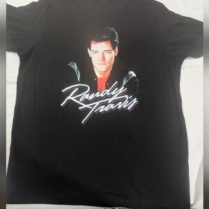 Randy Travis Black Graphic Tshirt Legendary Country Singer Size XL